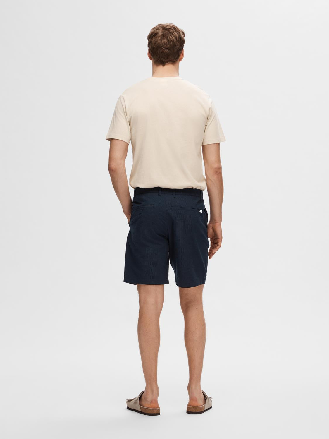 SLHREGULAR-KARL SEERSUCKER SHORTS