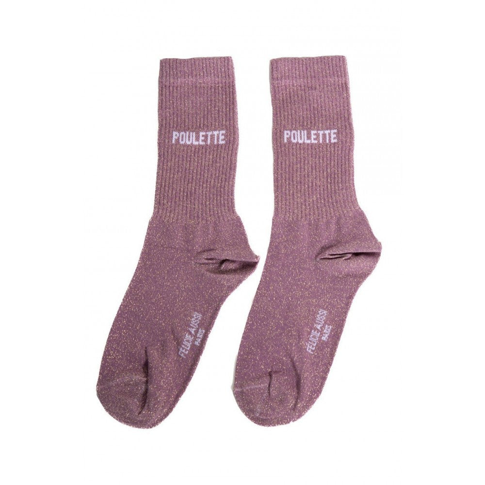 Chaussettes poulette paillettes