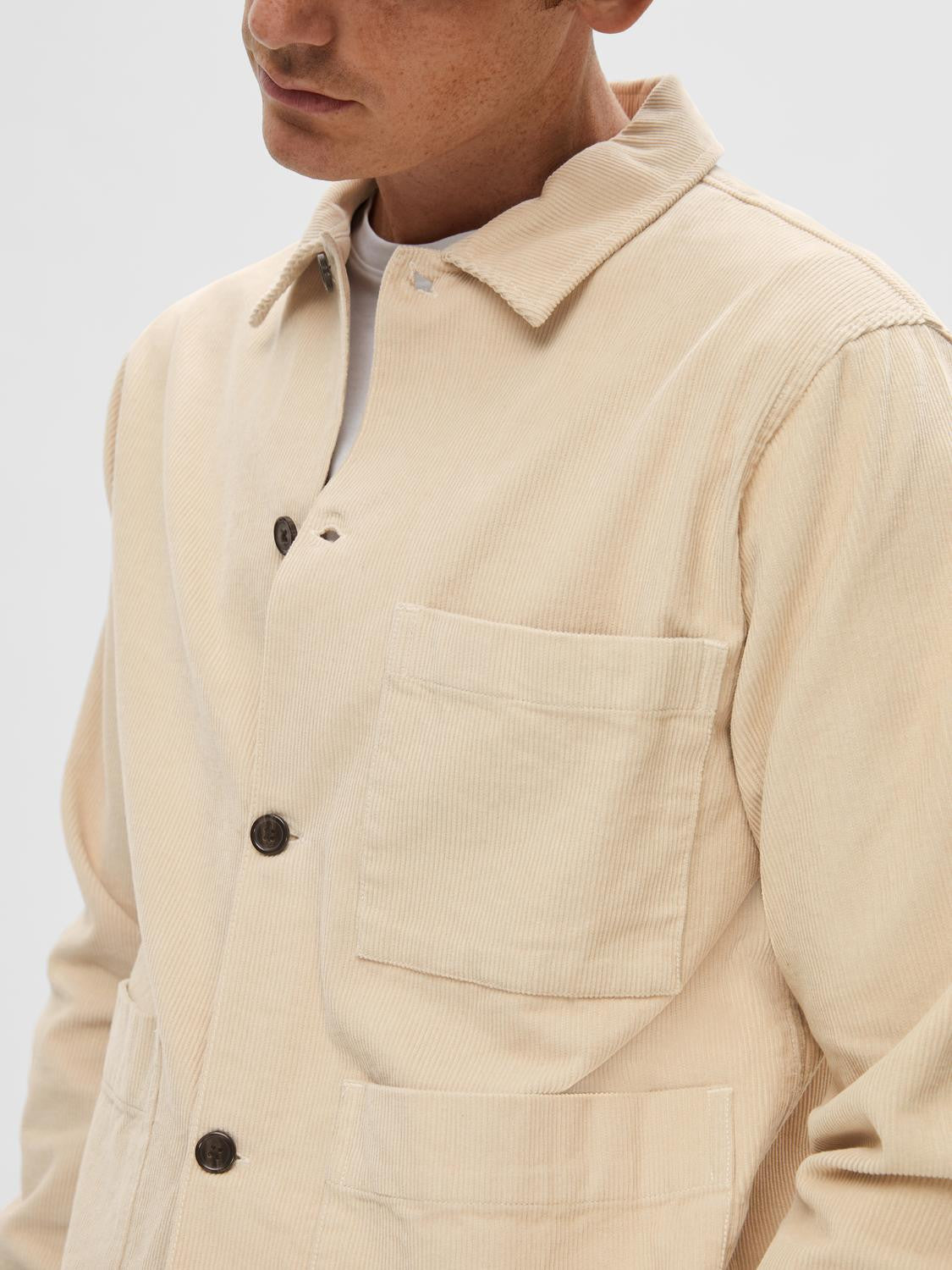 SLHLOOSETONY-CORD OVERSHIRT NOOS