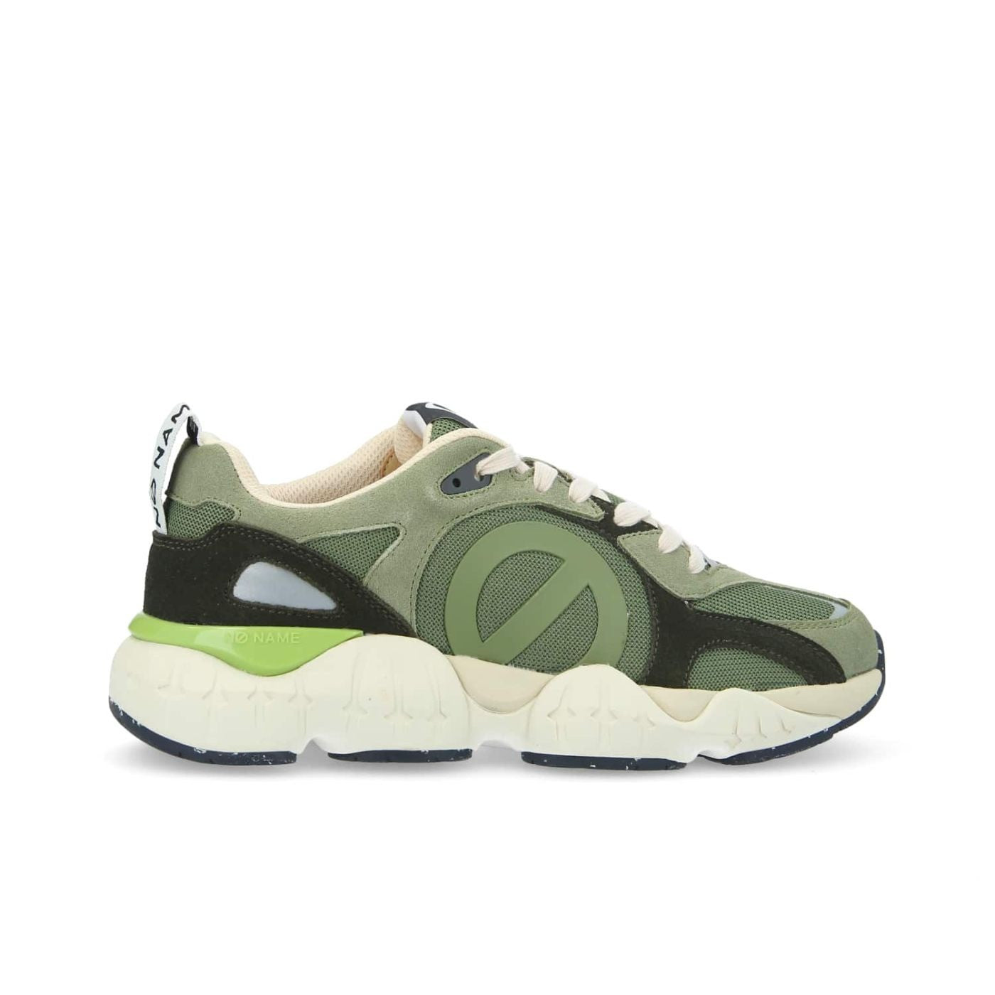 KRAZEE RUNNER M SUEDE/REC.KNIT TILLEUL/OLIVE