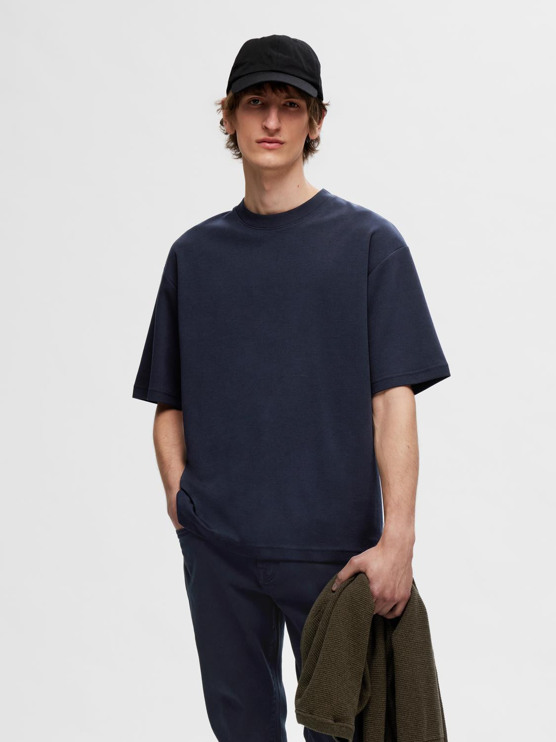 SLHLOOSEOSCAR SS O-NECK TEE NOOS