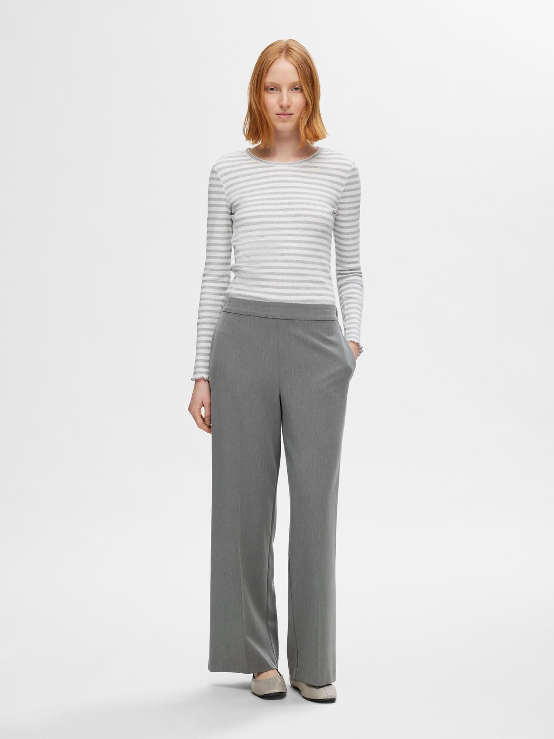 SLFEMMA-TARA MW WIDE PANT NOOS