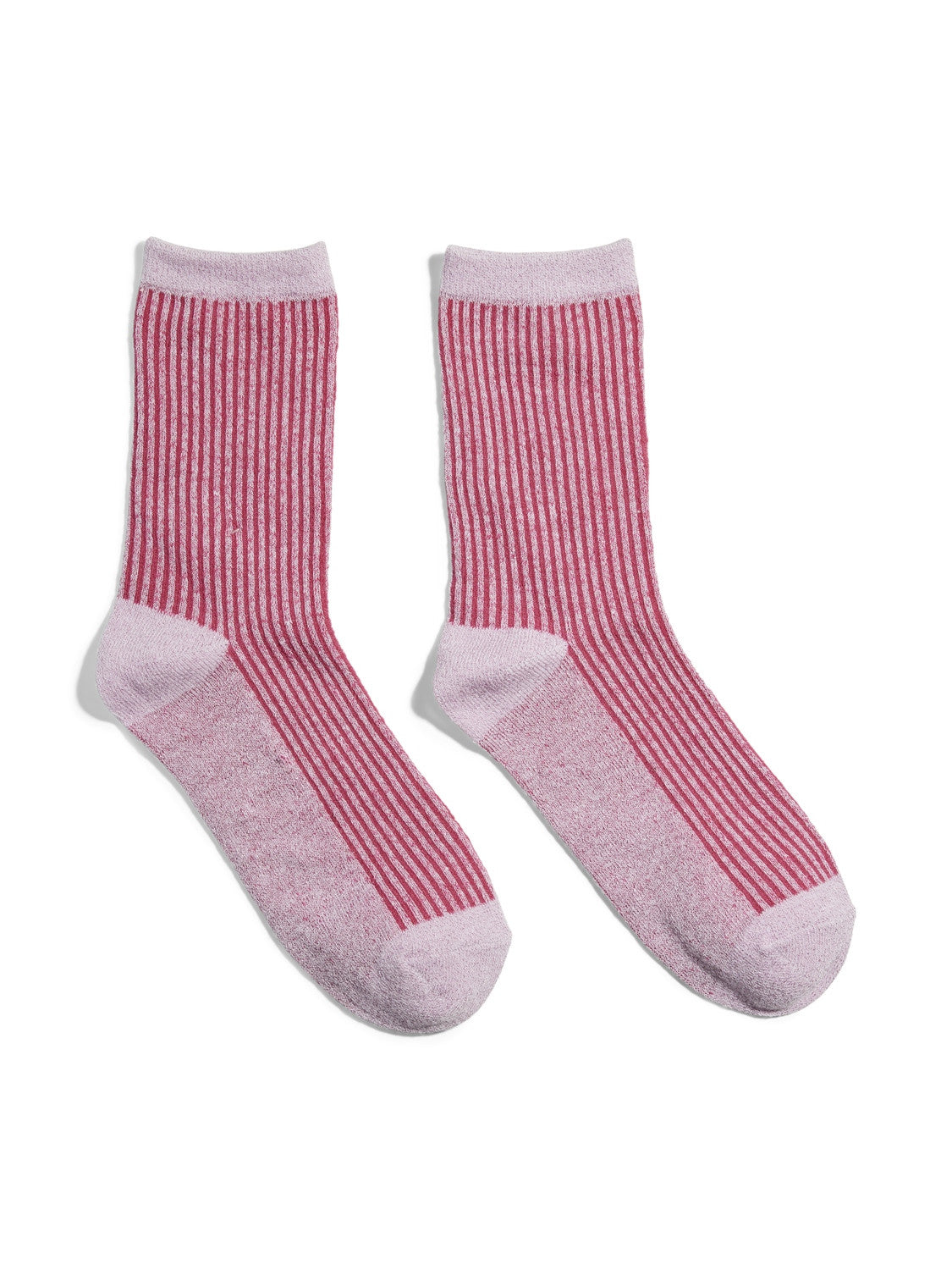 PCSEBBY GLITTER LONG STRIPE SOCK BC NOOS