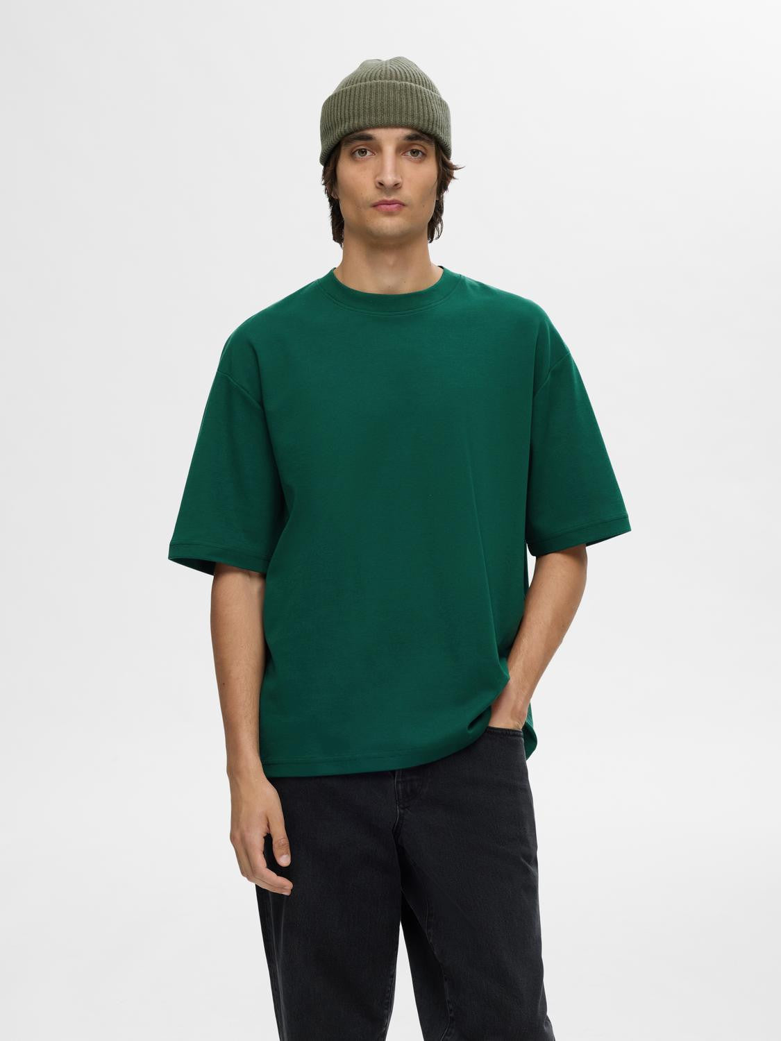 SLHLOOSEOSCAR SS O-NECK TEE NOOS