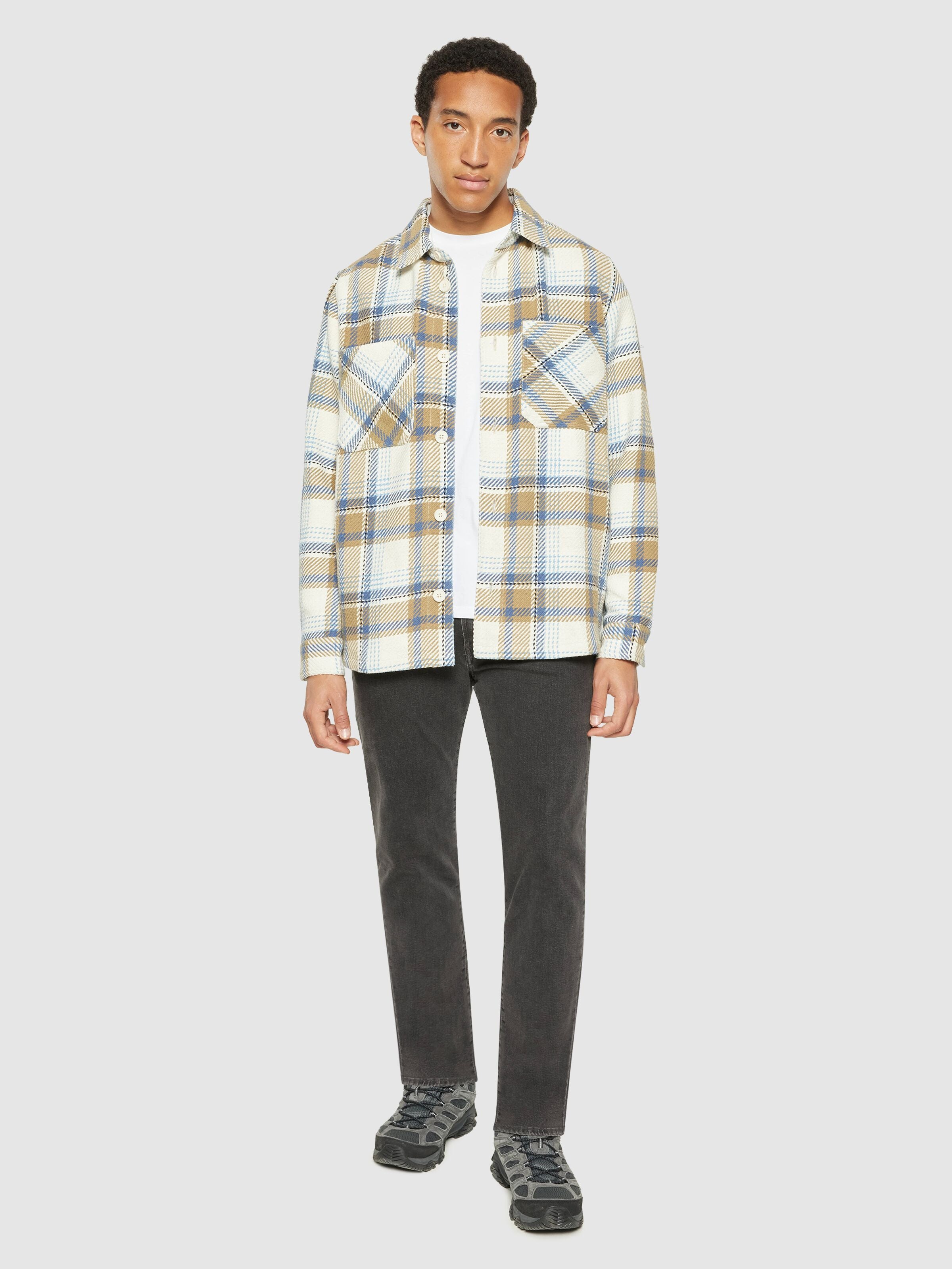 Checked overshirt - GOTS/Vegan