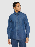 Loose denim shirt - GOTS/Vegan