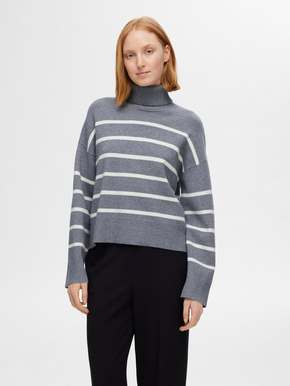 SLFKAMMA LS KNIT ROLL NECK NOOS