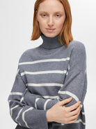 SLFKAMMA LS KNIT ROLL NECK NOOS