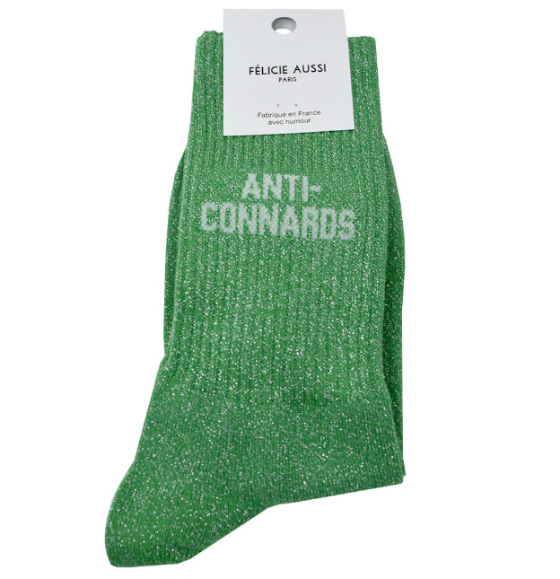 Chaussettes anti-connard paillettes