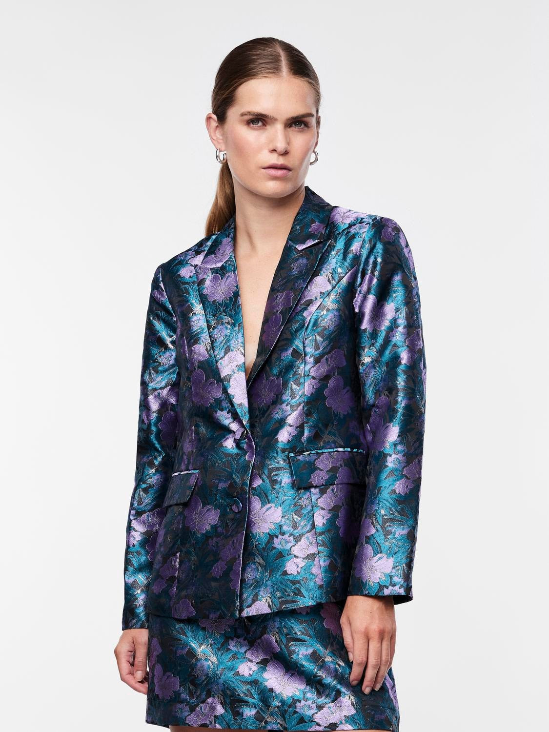 YASLIZE JACQUARD LS BLAZER