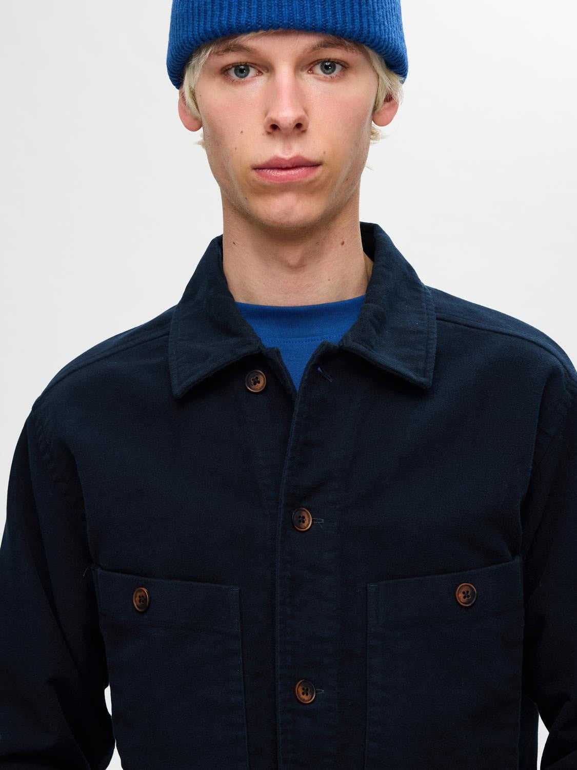 SLH-BENT MOLESKIN OVERSHIRT LS