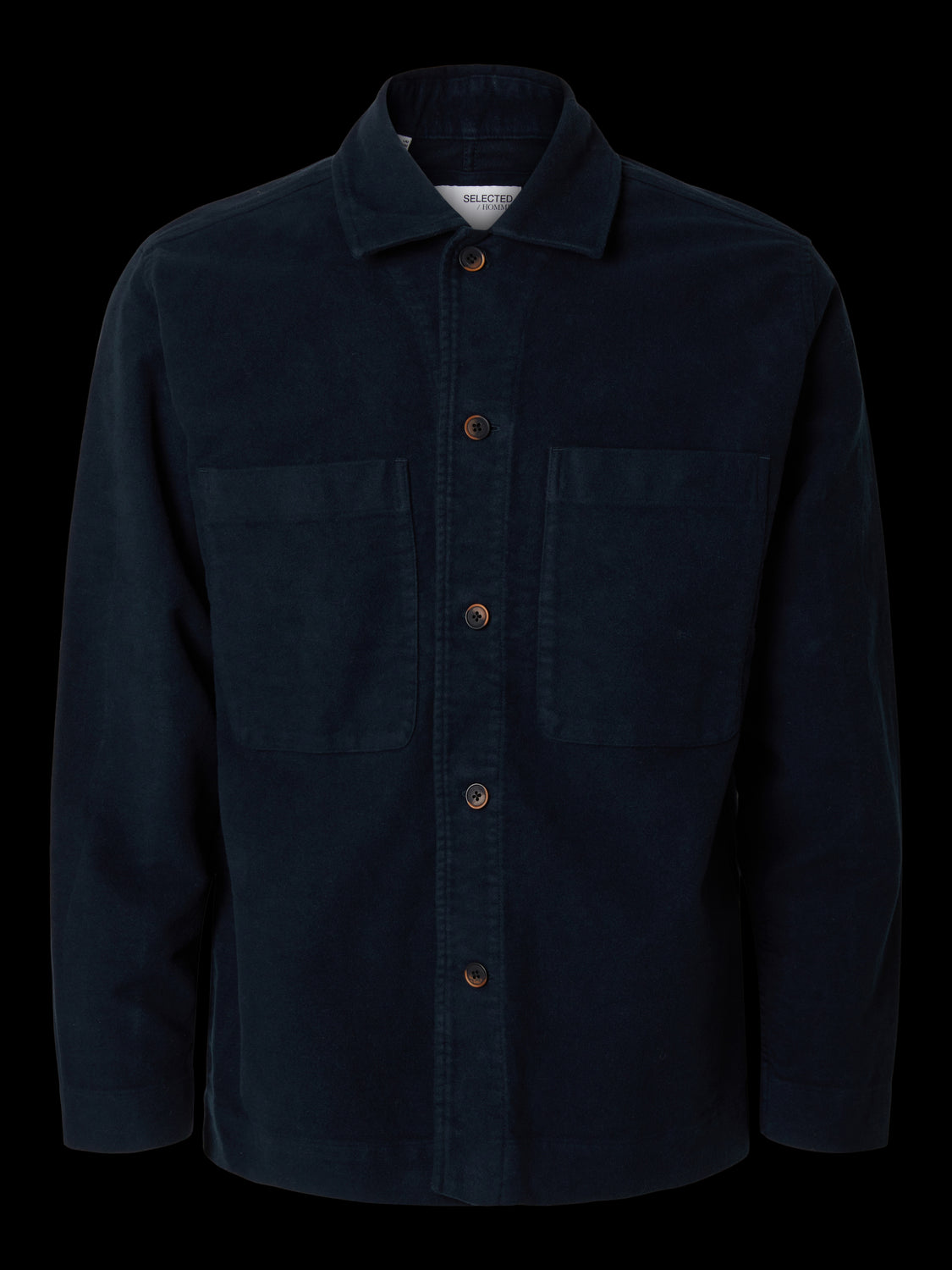 SLH-BENT MOLESKIN OVERSHIRT LS