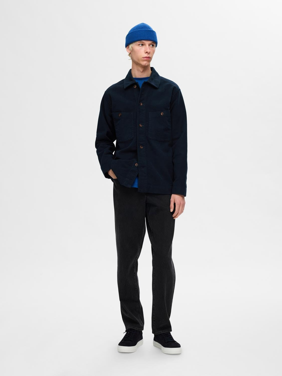 SLH-BENT MOLESKIN OVERSHIRT LS