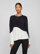 VIFEATHER L/S JACQUARD KNIT TOP/R