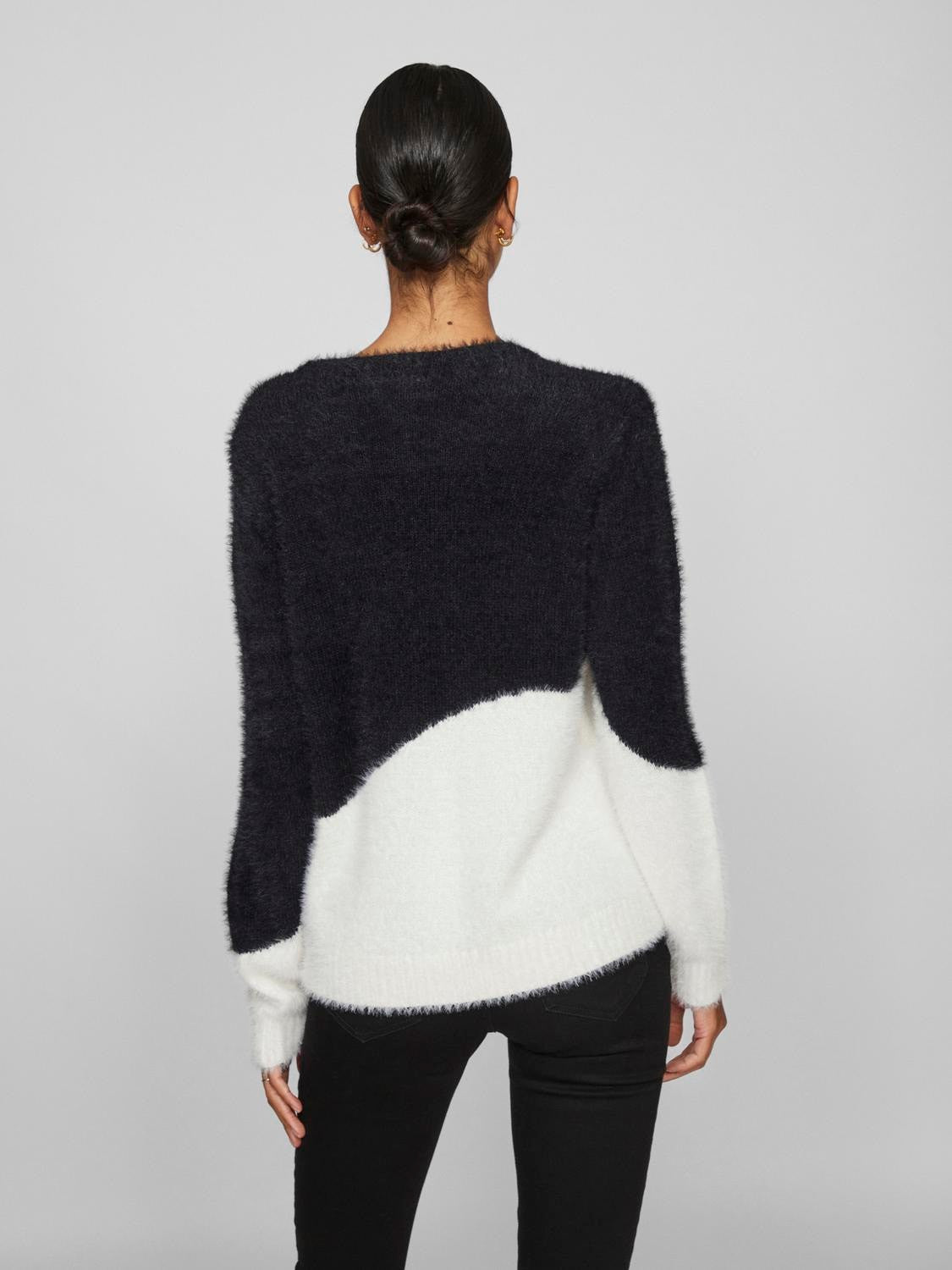 VIFEATHER L/S JACQUARD KNIT TOP/R