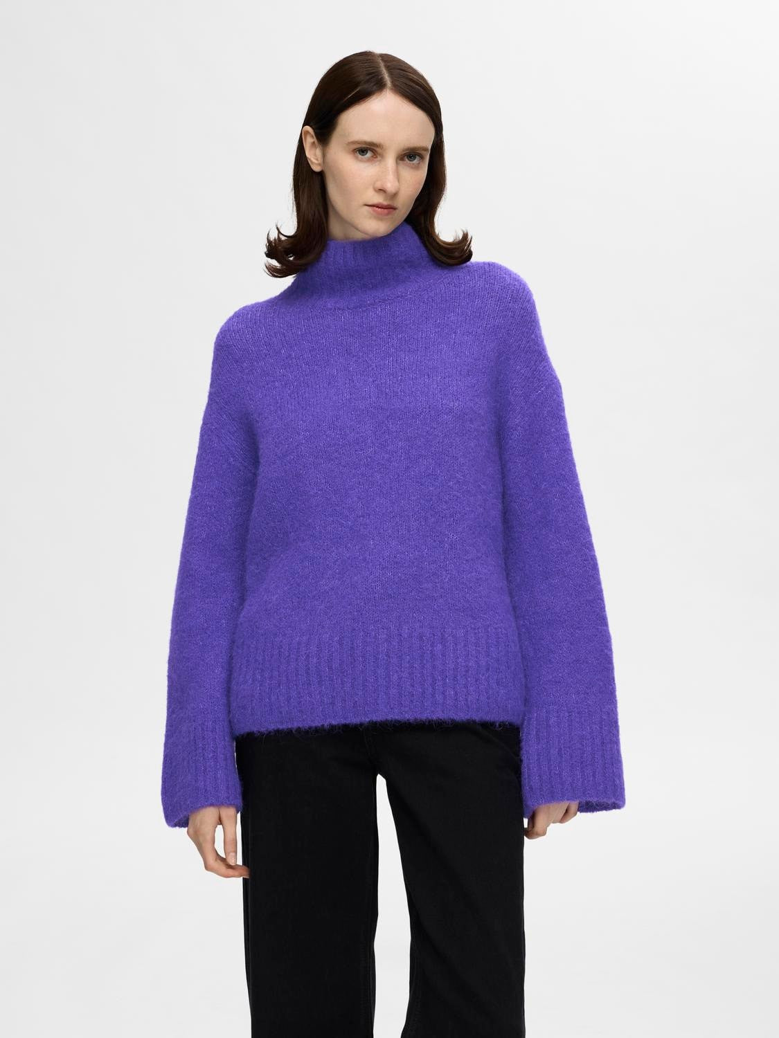 SLFGABELLA LS KNIT HIGH-NECK NOOS