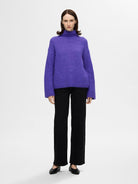 SLFGABELLA LS KNIT HIGH-NECK NOOS