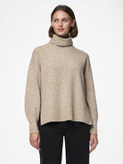 PCMALOU LS ROLLNECK KNIT NOOS BC