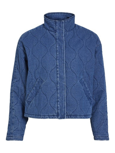 VIAMBELLA QUILTED DENIM JACKET MBD/R