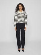 VIMALFINE L/S POLO KNIT TOP