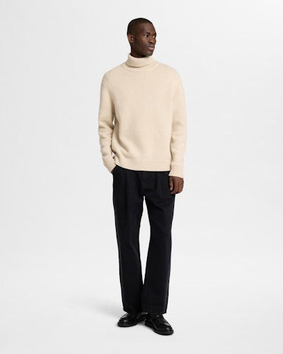 SLHCODY LS KNIT RELAXED ROLL NECK