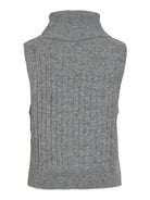 VIBELUNA HIGH NECK S/L KNIT VEST-NOOS