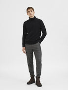 SLHAXEL LS KNIT ROLL NECK NOOS