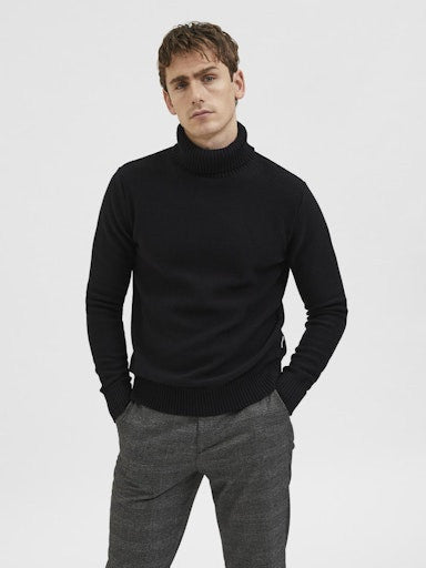 SLHAXEL LS KNIT ROLL NECK NOOS