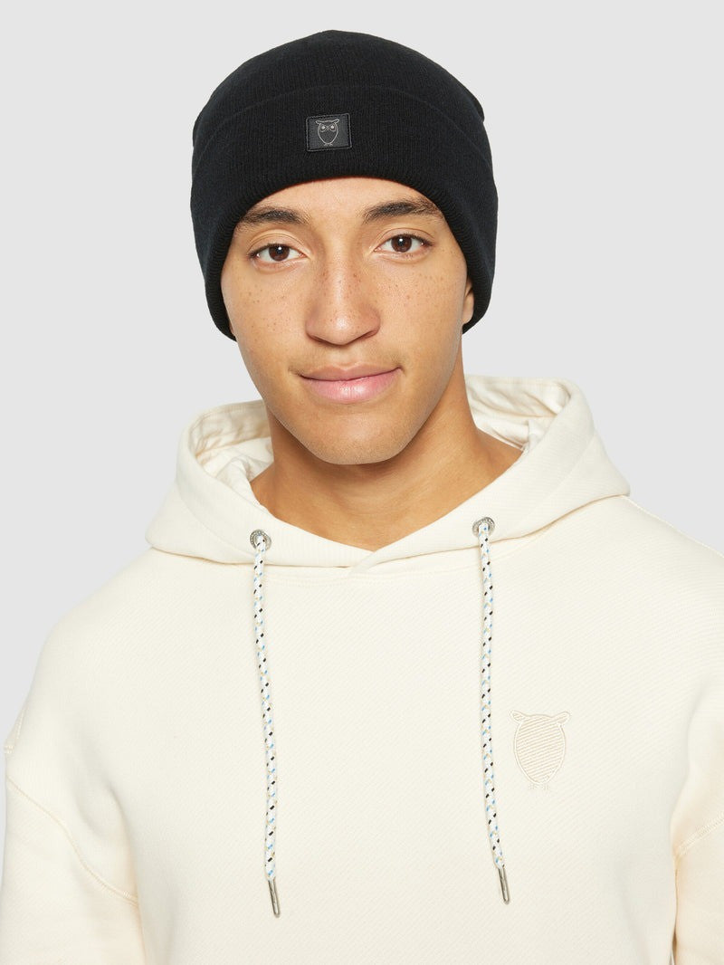 Double layer wool beanie - RWS