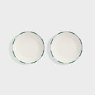 Plate bliss green large set of 2