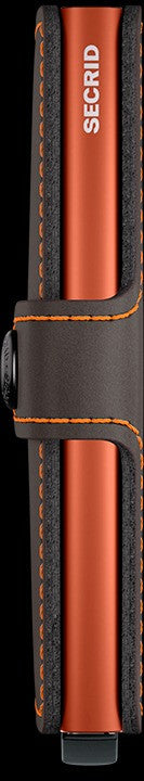 Miniwallet Matte Truffle/orange