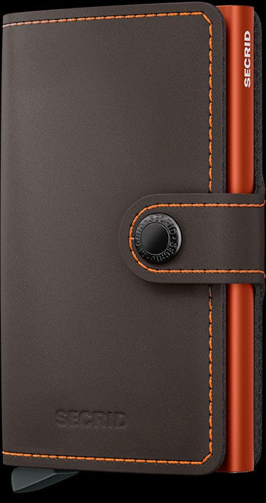 Miniwallet Matte Truffle/orange