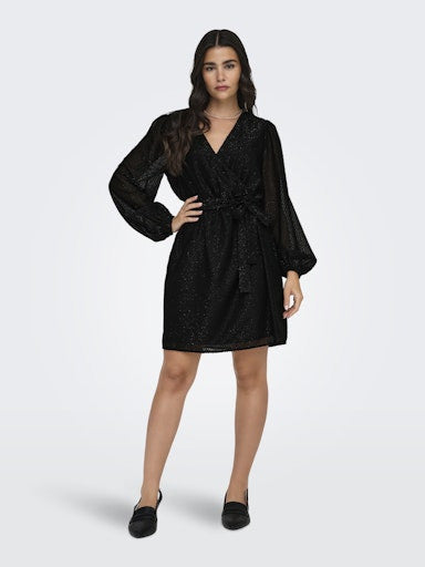 JDYROXY L/S V-NECK WRAP DRESS WVN