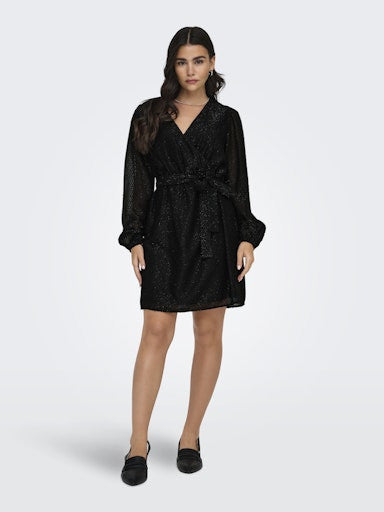 JDYROXY L/S V-NECK WRAP DRESS WVN