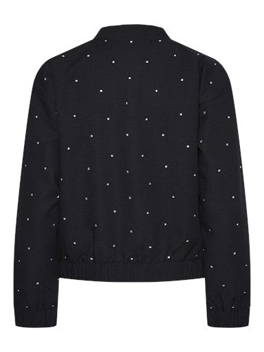 PCRINNIE RHINESTONE BOMBER JACKET