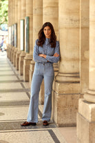 Pantalon Sonny velours- Bleu gris