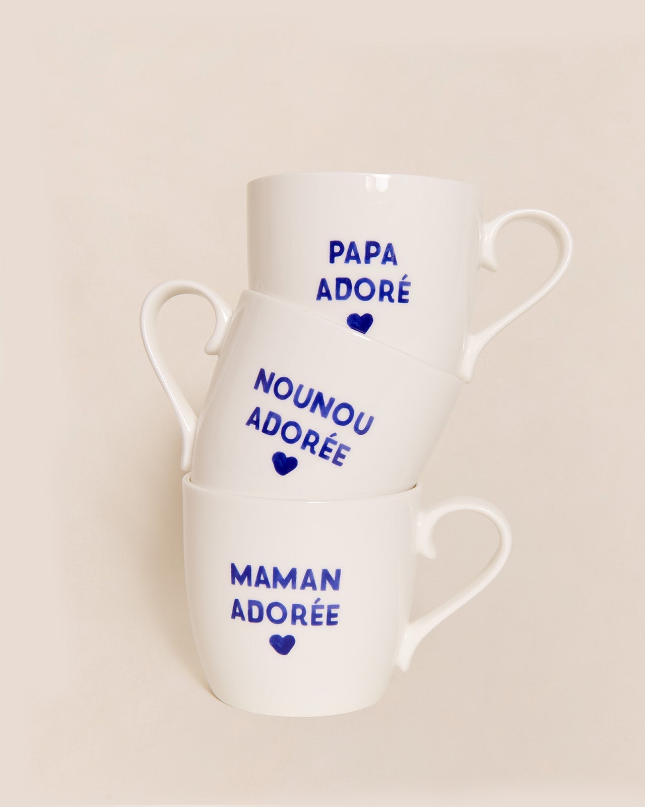 Le mug Maman - message au choix - bleu