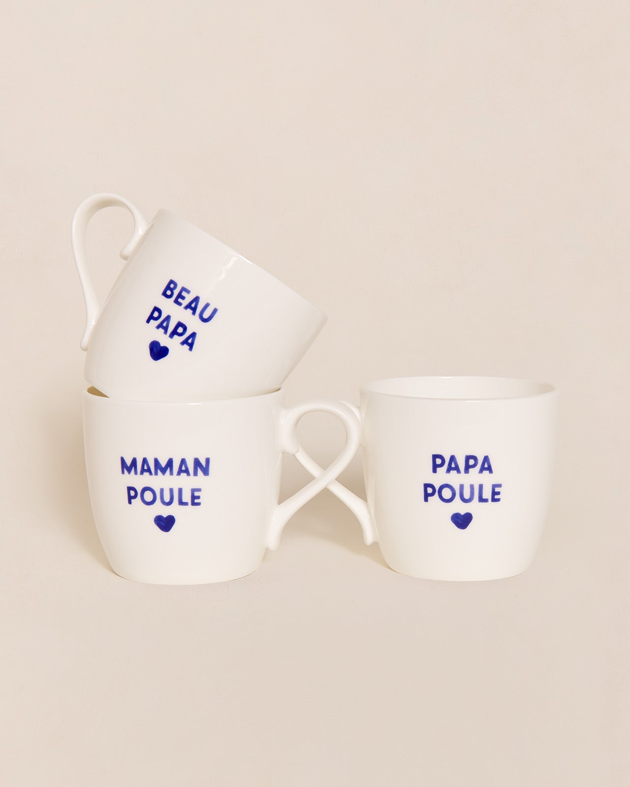 Le mug Maman - message au choix - bleu