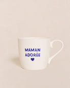 Le mug Maman - message au choix - bleu