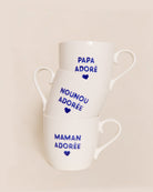 Le mug Papy - message au choix - bleu