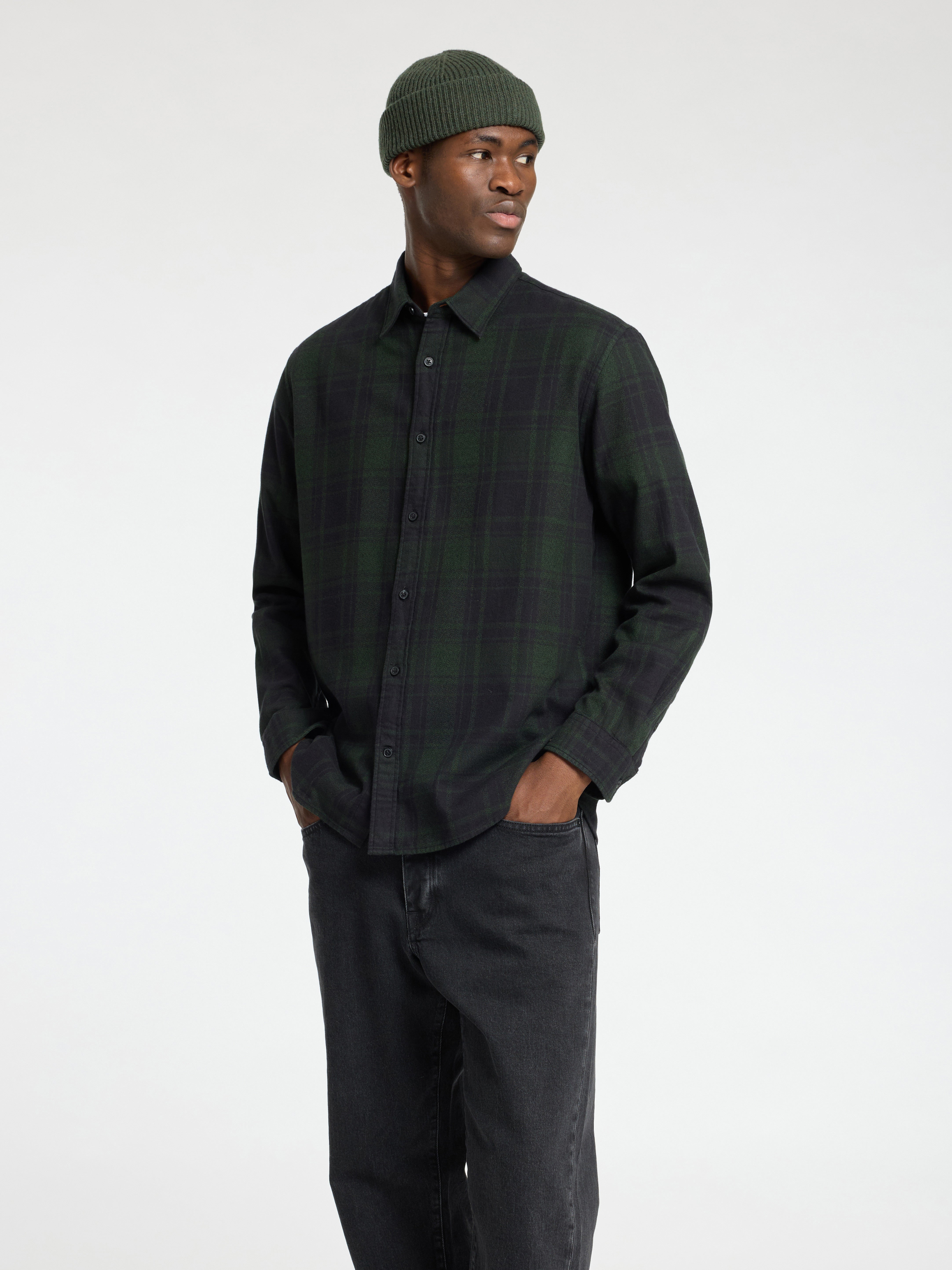 SLHREG-OWEN FLANNEL MIX SHIRT LS