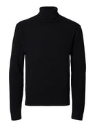 SLHTHEO LS KNIT STRUCTURE ROLL NECK