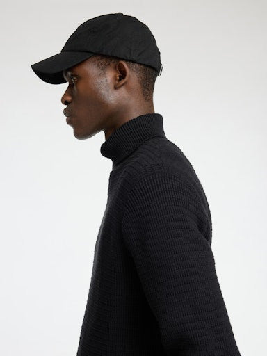 SLHTHEO LS KNIT STRUCTURE ROLL NECK