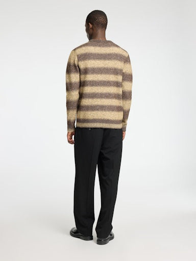 SLHRAI LS KNIT RELAXED OMBRE CREW NECK