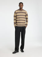 SLHRAI LS KNIT RELAXED OMBRE CREW NECK