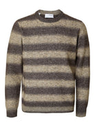 SLHRAI LS KNIT RELAXED OMBRE CREW NECK