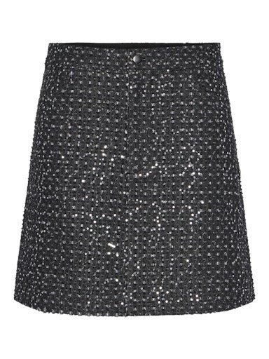 PCROBERTA HW MINI SEQUINS DENIM SKIRT