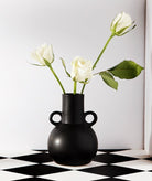 Small Amphora Vase Black